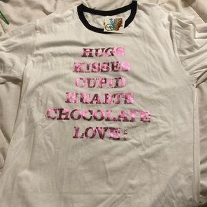 Hugs kisses Cupid hearts chocolate love shirt